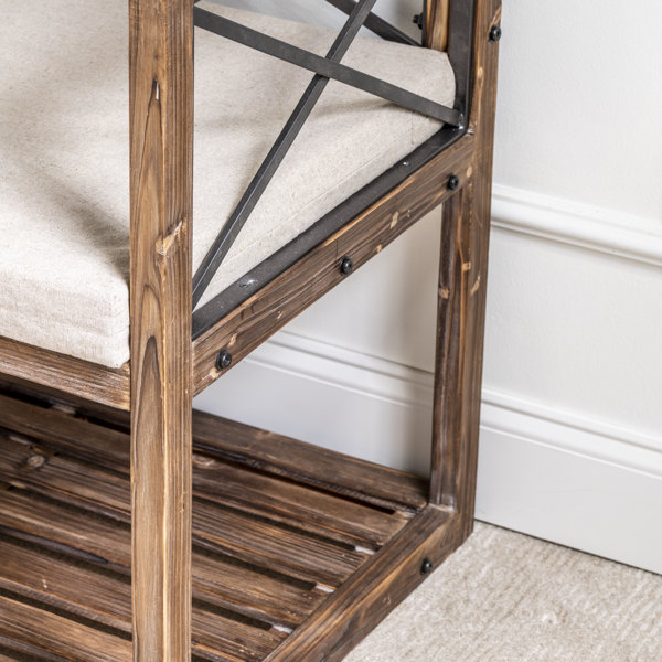 Sand & Stable Libbey Upholstered Shelves Storage Bench & Reviews Wayfair